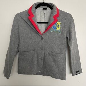 Girls’ Beetlejuice Astrid School Blazer Charcoal Gray Size Medium 8